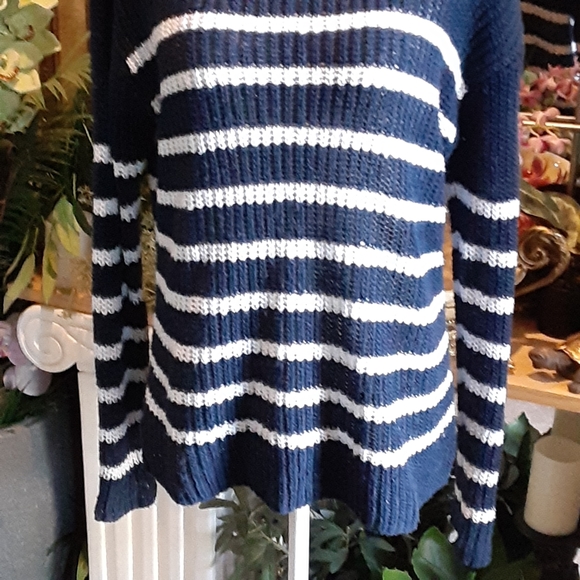 LRL LAUREN JEANS CO Linen Blend Loose Weave Pullover Size Medium - Picture 7 of 10